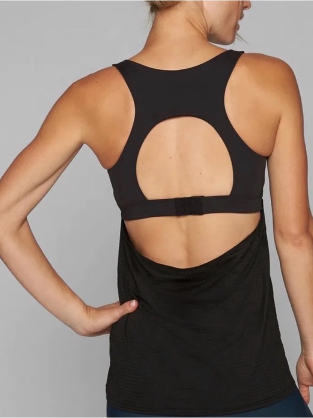 Athleta Sculptek Support Tank in black